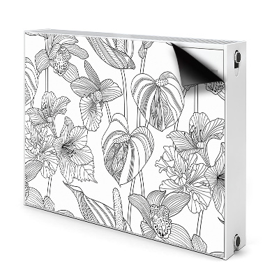 Mata magnesowa Kwiaty kontury