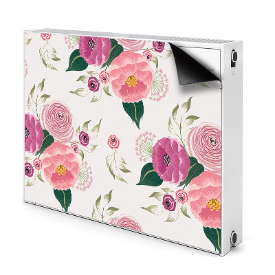 Magnes na grzejnik Różowe kwiaty