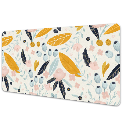 Mata ochronna na biurko Kwiaty w pastelach