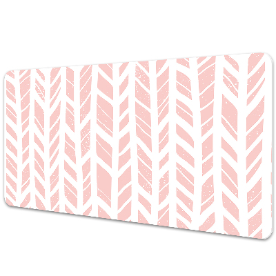 Mata ochronna na biurko Biao-rózowa jodełka