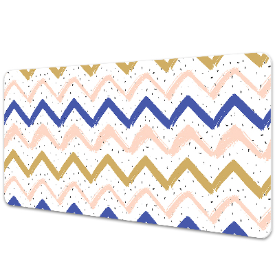 Mata na biurko Malowane geometryczne zygzaki