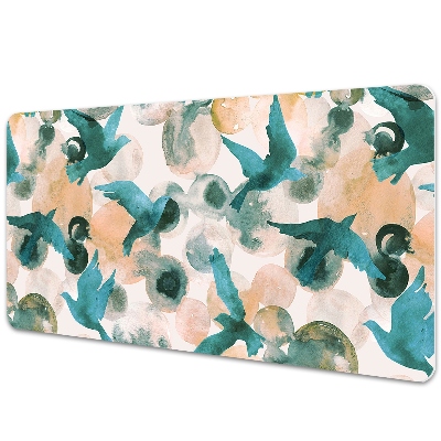 Mata na biurko Akwarela ptaki