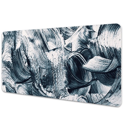 Podkładka na biurko z nadrukiem Ciemne ślady pędzla