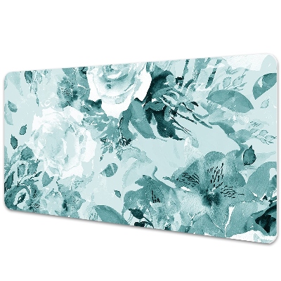 Podkładka na biurko z nadrukiem Róże na niebiesko