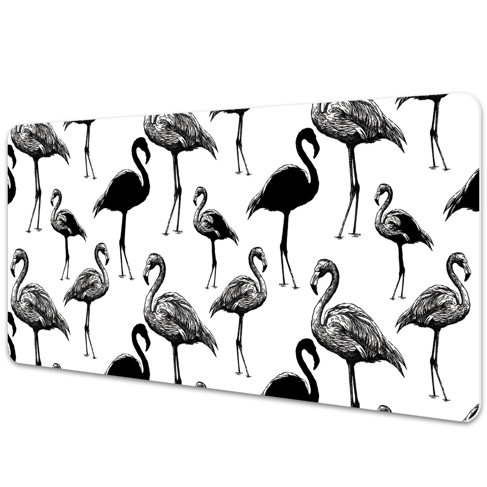 Podkładka na całe biurko Flamingi w stylu vintage