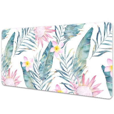 Duża mata na biurko Kwitnące kwiaty