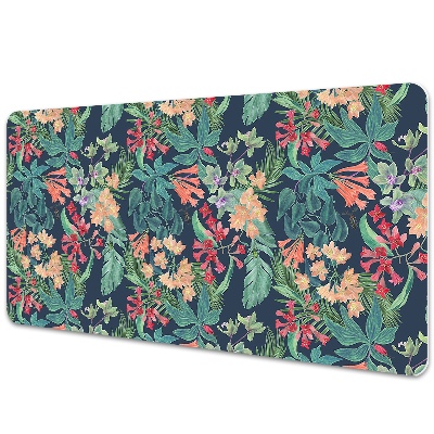 Duża mata na biurko Egzotyczne rośliny