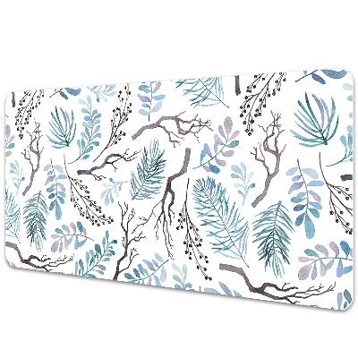 Duża mata na biurko Roślinny wzór