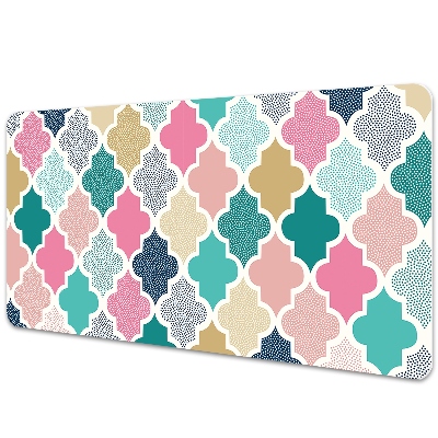 Duża mata na biurko Kolorowy wzór geometryczny