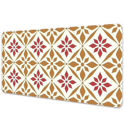 Duża mata na biurko Kwiecisty wzór vintage