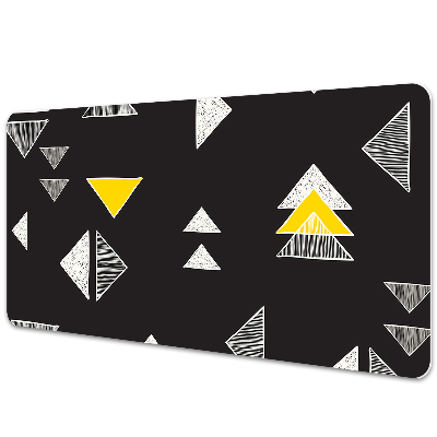 Podkładka na biurko Rysowane geometryczne trójkąty