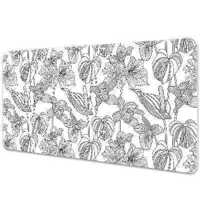 Podkładka na biurko Kontury kwiatów