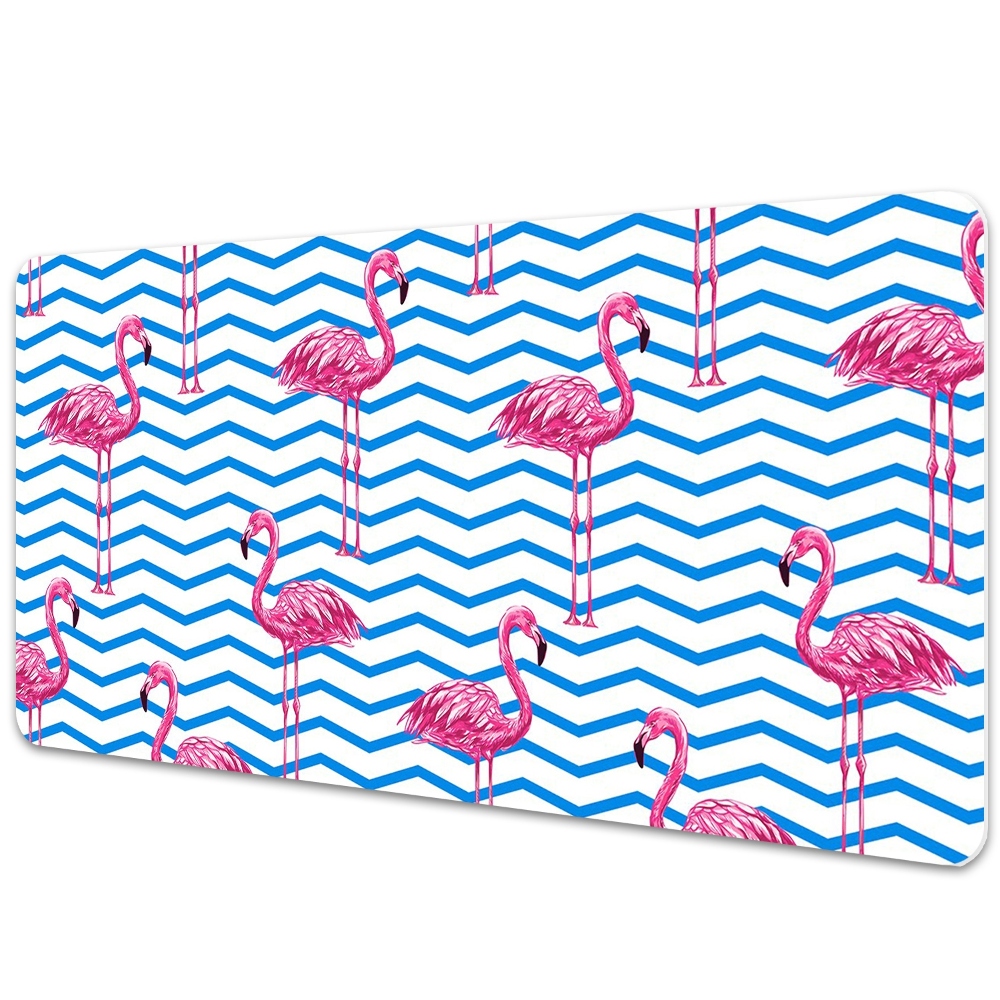 Podkładka na biurko Flamingi geometryczny motyw