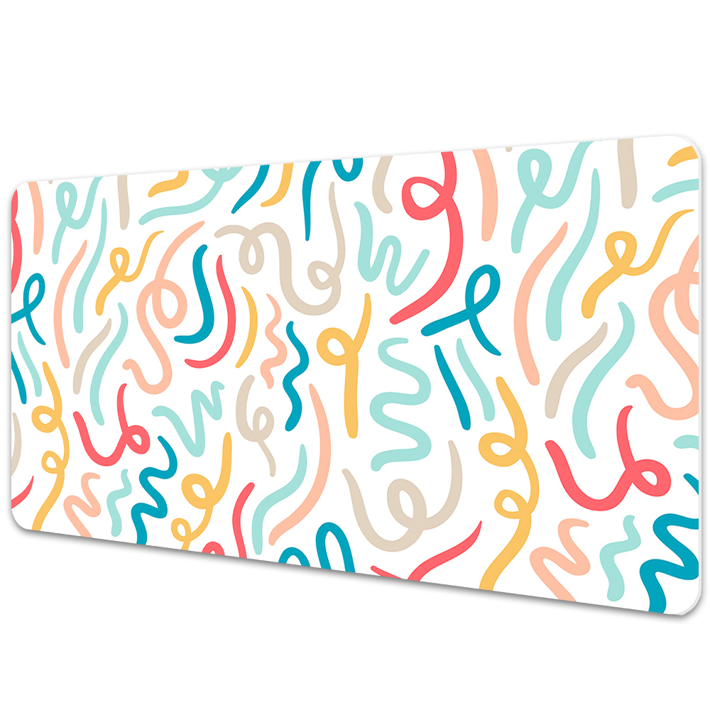 Mata ochronna na biurko Kolorowe abstrakcyjne linie