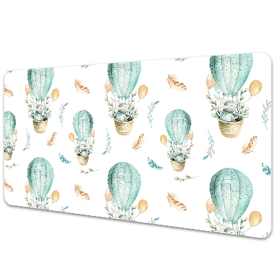 Mata na biurko dla dzieci Królik w balonie