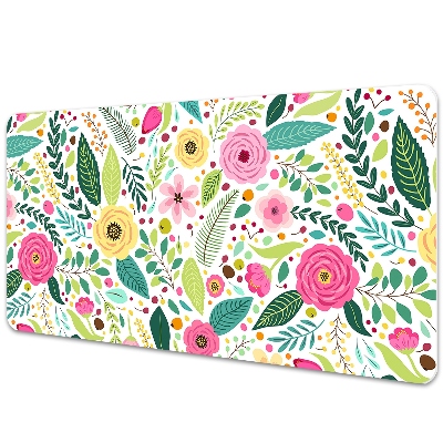 Mata ochronna na biurko Barwne kwiatki