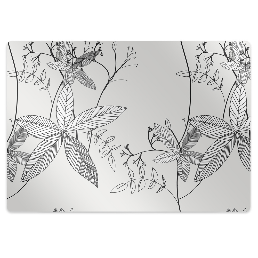 Podkładka pod krzesło na panele Kwiatki doodle