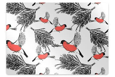 Mata pod krzesło Ptaki wśród drzew