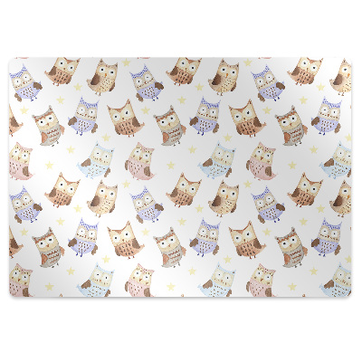 Mata pod biurko Niezwykłe sowy