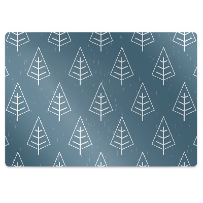 Podkładka pod fotel Las w błękicie