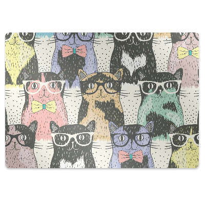 Mata pod fotel biurowy Koci świat