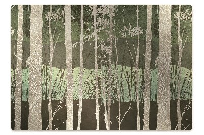 Mata pod krzesło Kadr lasu