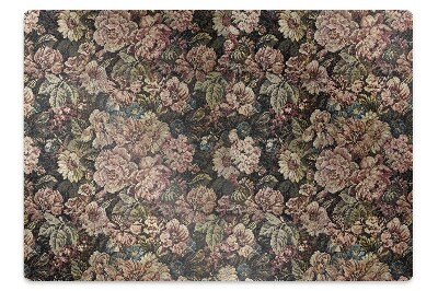 Mata ochronna na podłogę Tkane kwiatki