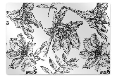 Mata ochronna pod krzesło Kwiat lili