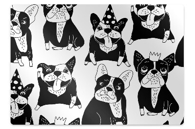 Mata pod krzesło Psi motyw