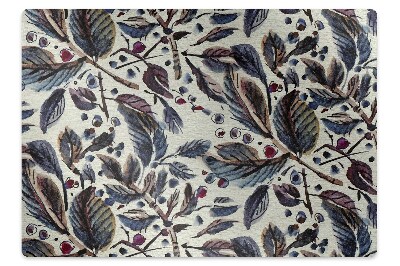 Dywanik pod krzesło obrotowe Retro listki