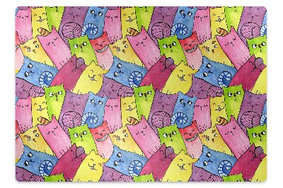 Mata ochronna pod krzesło Wesołe kotki