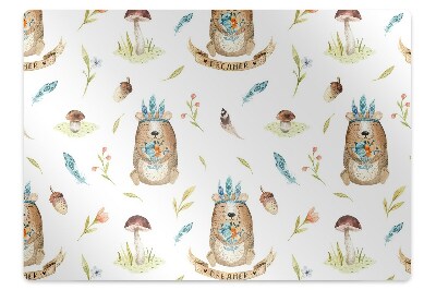 Podkładka pod krzesło na panele Miś dla dzieci