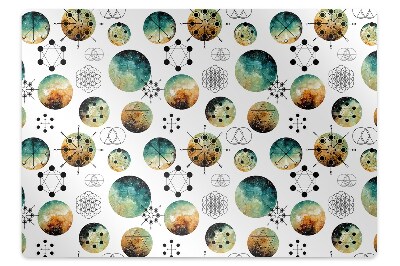 Mata pod fotel biurowy Galaktyczny motyw