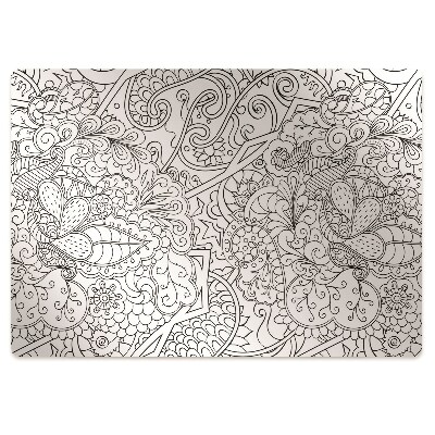 Mata pod fotel biurowy Abstrakcyjny motyw