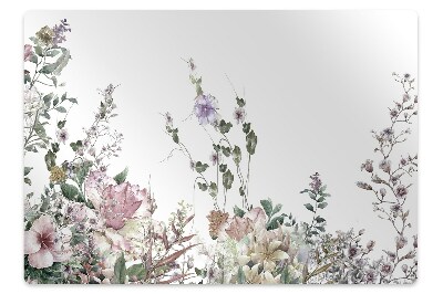 Dywanik pod krzesło obrotowe Kwiaty w pastelowych barwach