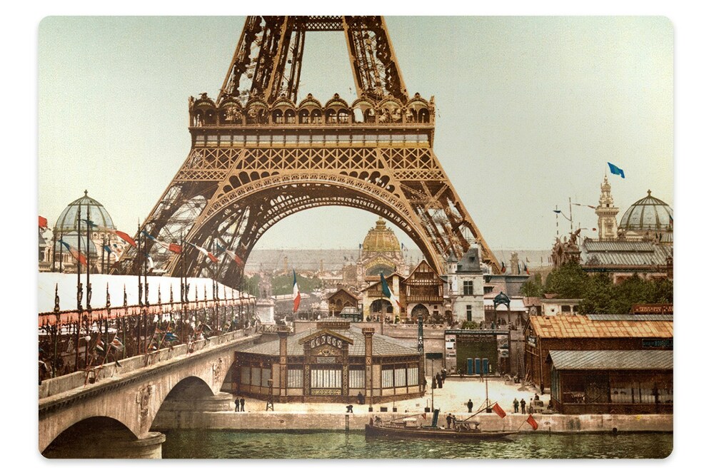 Mata pod fotel biurowy Paryż retro