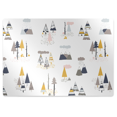 Mata ochronna na podłogę Skandynawski las