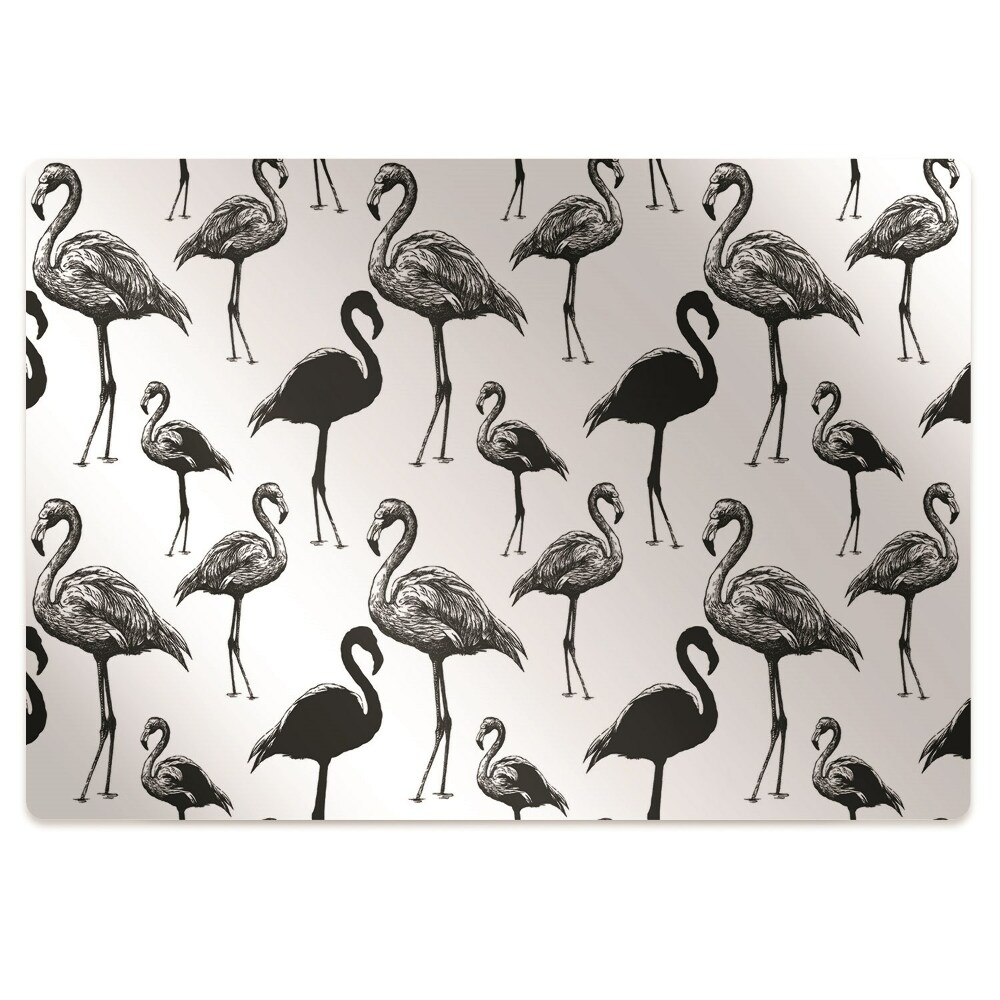 Podkładka pod fotel Flamingi w stylu retro