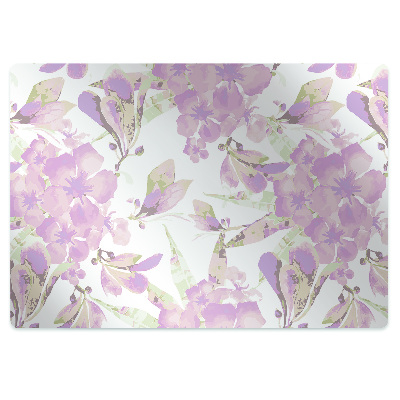 Mata pod krzesło Wyjątkowy kwiat blady róż