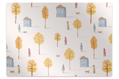 Mata ochronna na podłogę Minimalistyczny wzór