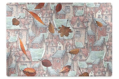 Podkładka pod krzesło Widok miasta jesienią