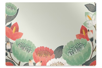 Mata pod biurko Wiosenne kwiatki