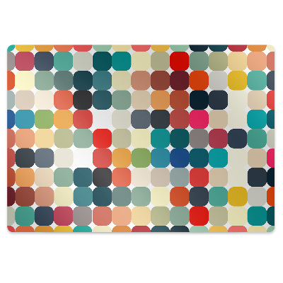 Mata pod biurko Geometryczny motyw