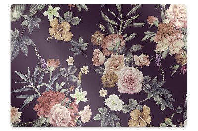 Mata pod fotel biurowy Kwiatki ogrodowe