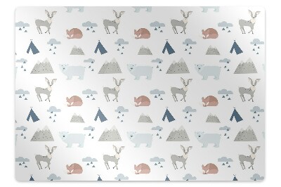 Mata pod krzesło Leśne stworzenia