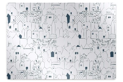 Podkładka pod krzesło Małe domy