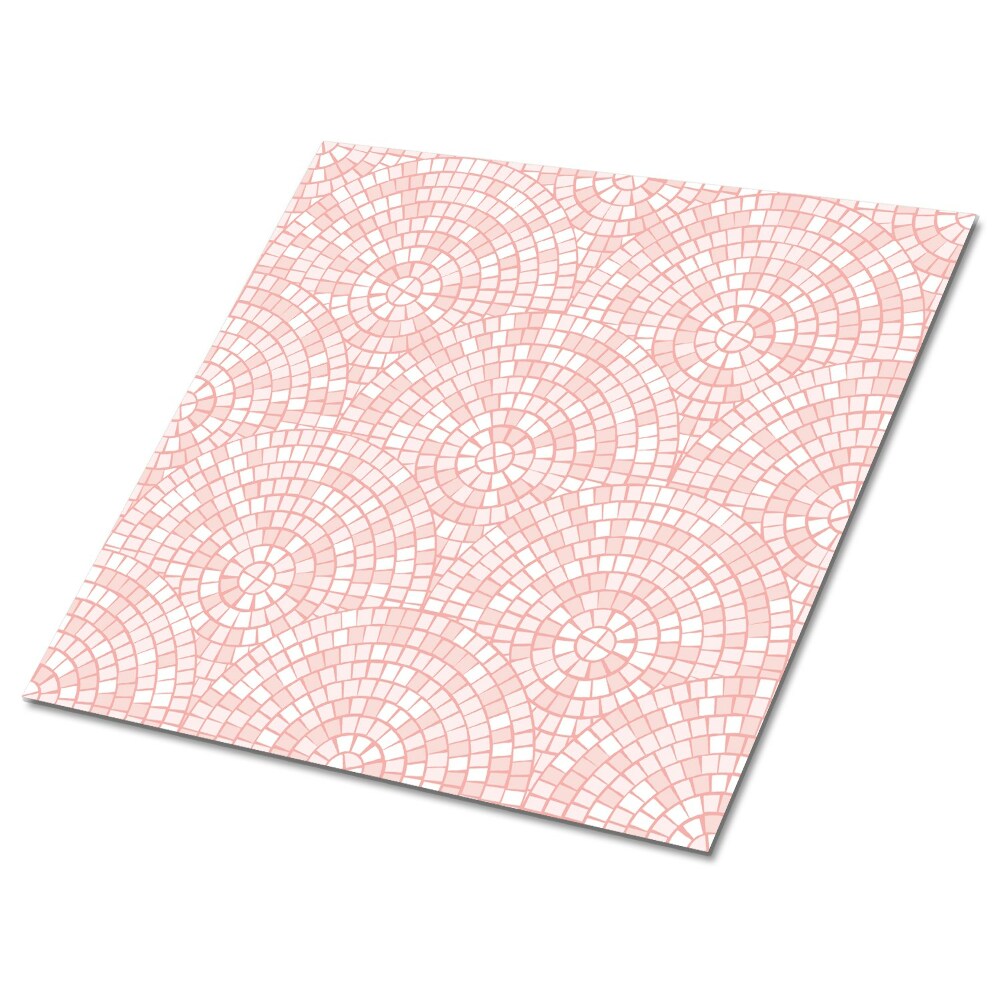 Samoprzylepne kafelki pcv Różowa mozaika na podłogę