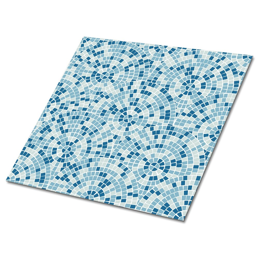 Samoprzylepne płytki na podłogę Mozaika z niebieskiej kostki