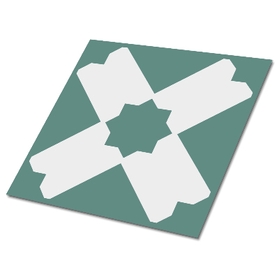 Samoprzylepne płytki pcv Regularny zielony wzór