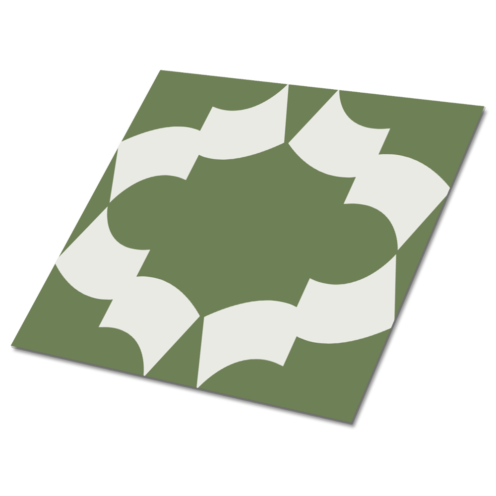 Samoprzylepne kafelki pcv Egzotyczny wzór zielone tło